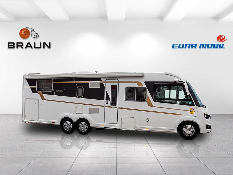 Eura Mobil Integra 890 QB ALKO HUBST&Uuml;TZEN 2xTV Dachklima